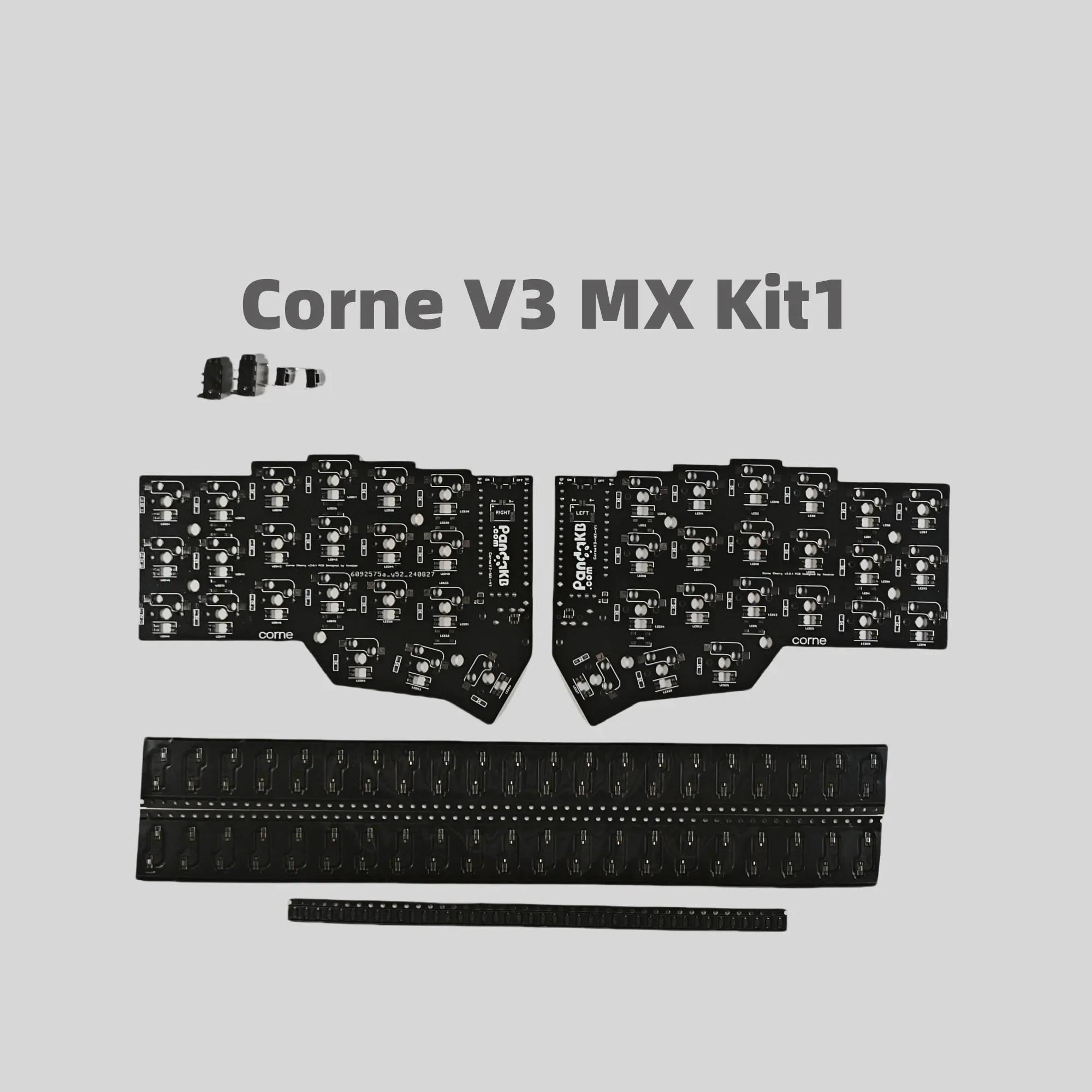 Corne V3 Split Keyboard PCB Kit Custom Corne Crkbd PCB RGB Wireless Horn Keyboard Kit DIY Custom Mechanical Keyboard Accessories