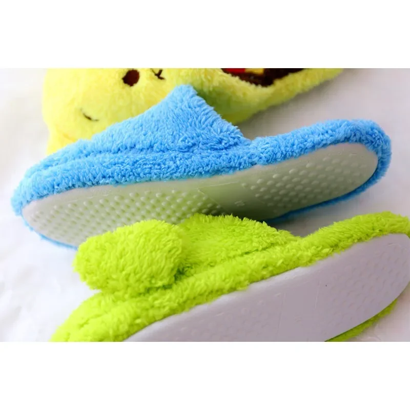 Disney Stitch Alien Donald Winter Slippers Women Shoes Cute Cartoon Home Slippers Girls Warm Plush Indoor Non-Slip Floor Slipper