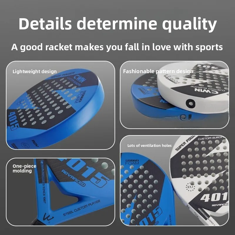 Beach racket, blue and white beach racket, beautiful appearance sports racket board tennis racket