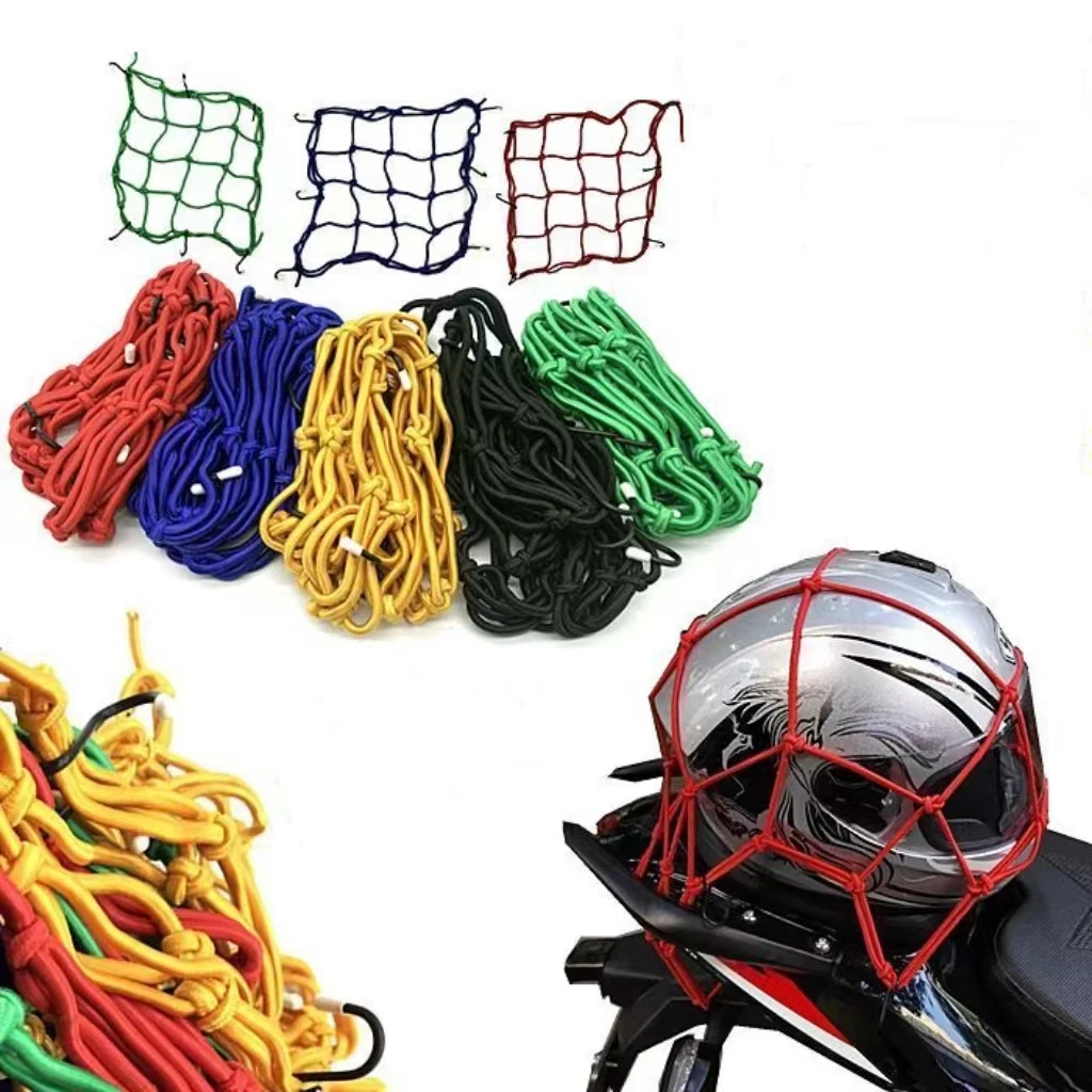 Motorcycle Luggage Net Hooks Accessories Motorbike Mesh Bungee Mesh Helmet Holder for Kawasaki Kx125 Kx250 Kx250F Kx85 Kxf250