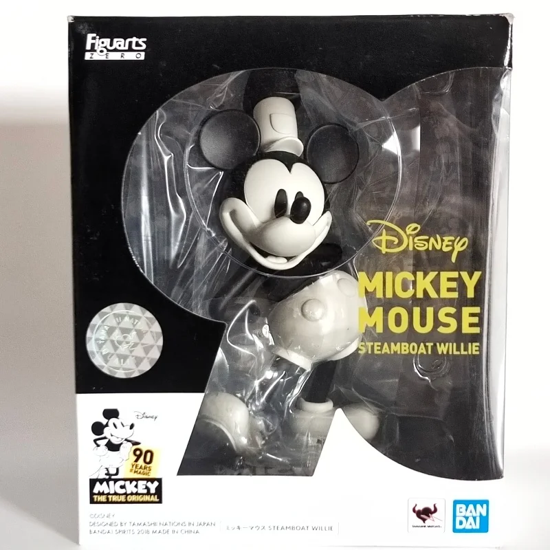 

Original Bandai Disney Anime Mickey Mouse Statue Figurines Cute Dolls Action Collectible Model Ornament Toys Christmas Gift