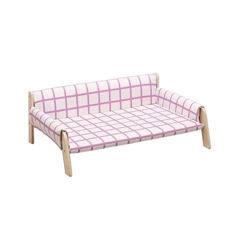 

Wooden Pets Cats Bed Beds Four Seasons Dog Kitten Deeping Sleep Mat Removable and washable Pets Cat House Dog Sofa Bed