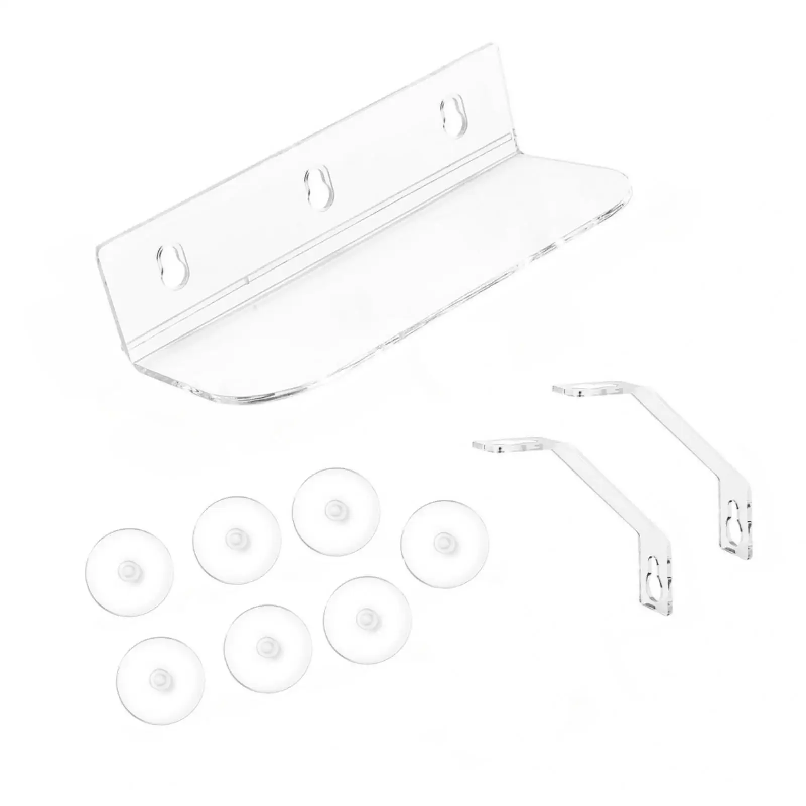 

Suction Cup Shelf for Plants Wide Acrylic Window Sill Extender for Herb Pots
