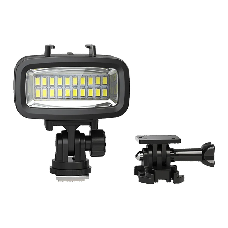 Vendita calda 40M Impermeabile Immersione subacquea Luce di riempimento Luce video a LED per Hero 10 9 8 Action Camera / SLR Mirrorless Camera