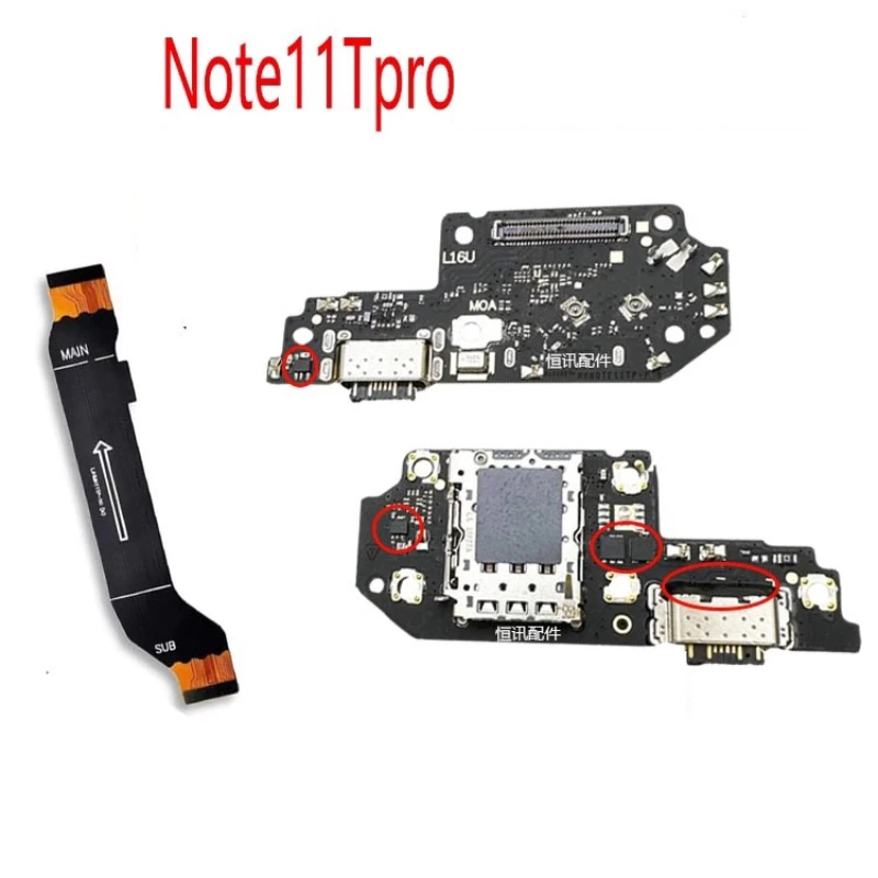 USB Charger Dock Connector Board Charging Port Flex Cable For Xiaomi Redmi note11TPro Note11E