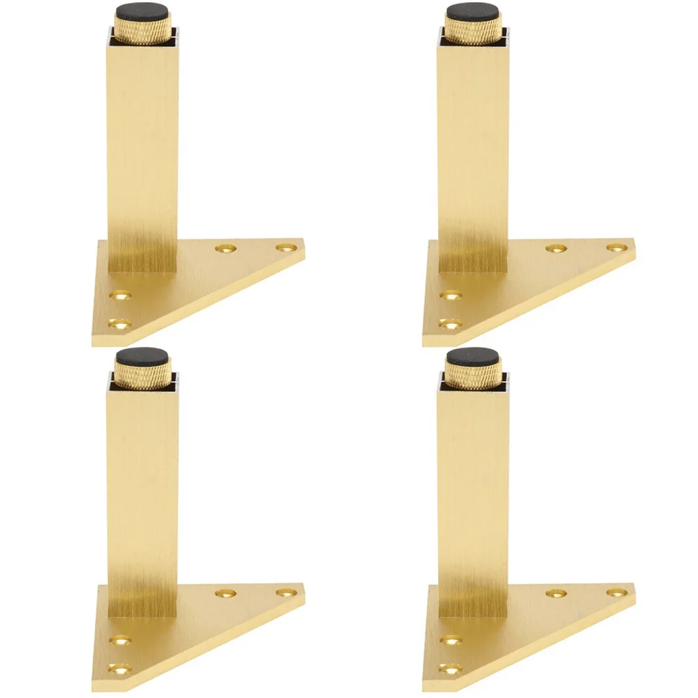 

4Pcs Aluminum Alloy Cabinet Legs Furniture Support Feet Adjustable Table Height Levelers Non-Slip Base Pads for Sofa Coffee