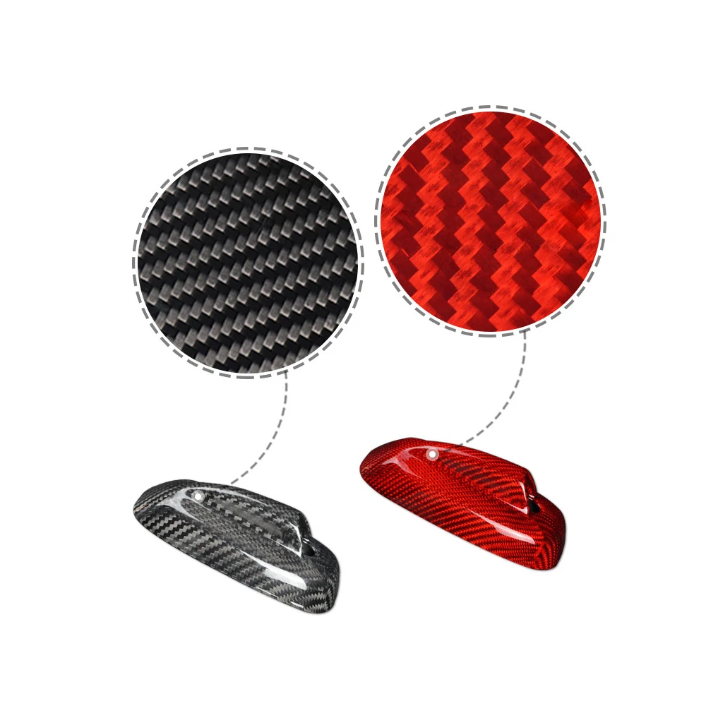 Car Styling Forged Carbon Fiber Car Roof Radio Aerial Fm Antenna Antena Shell Sticker for Mini Cooper S JCW F55 F56 Accessories