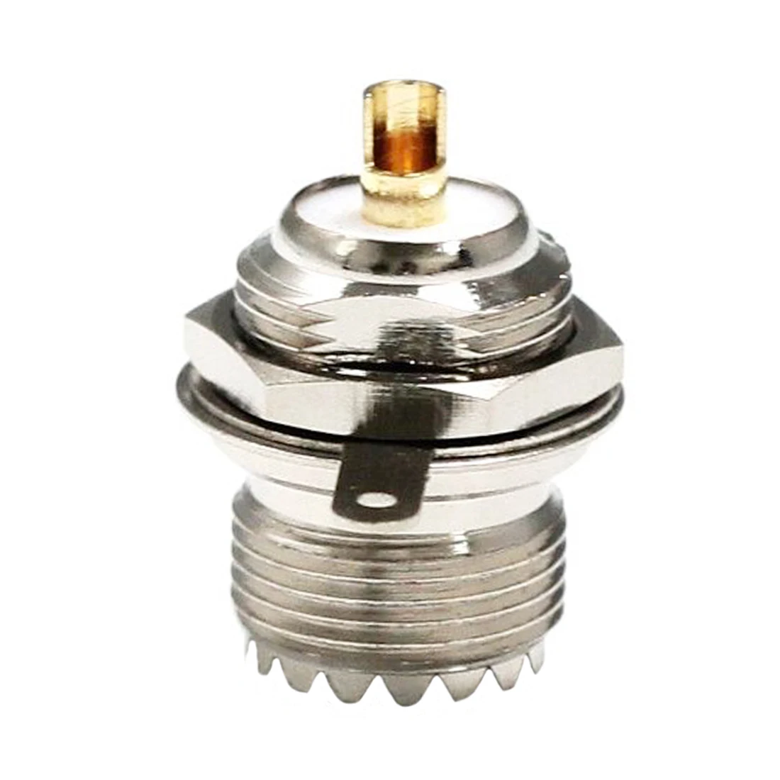 

1pc SO239 SO-239 UHF Female Nut With Solder Cup RF Coax Connector Adapter Front Mount Wholesale New