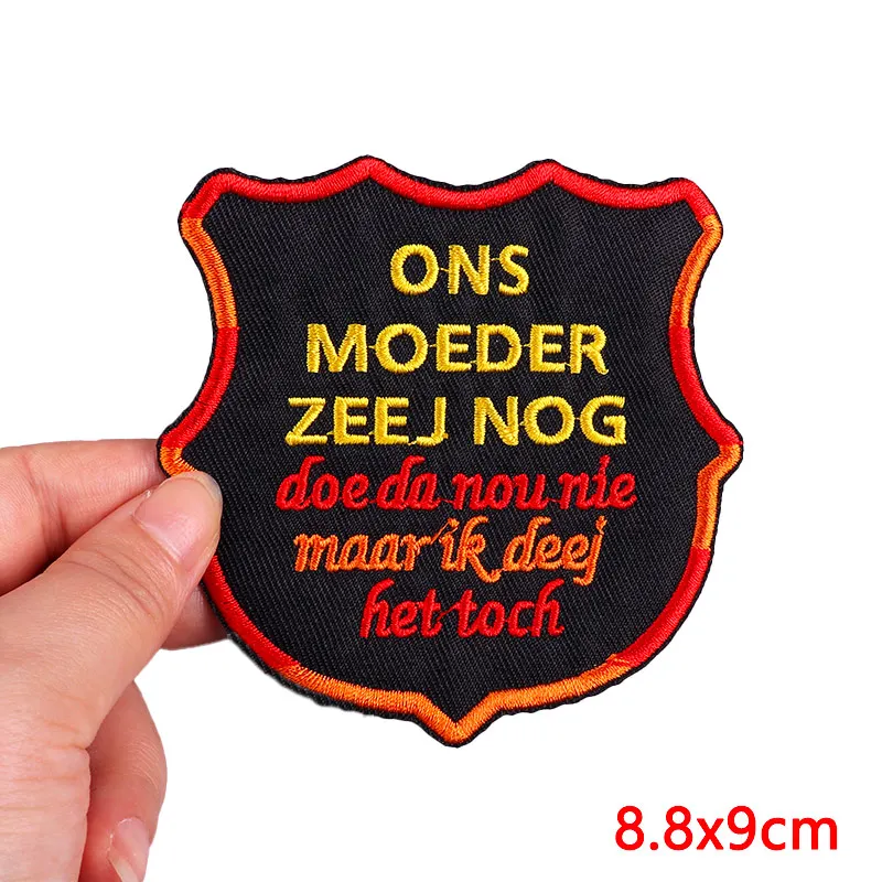 Netherland Carnival Kielegat Emblem Embroidered Patches Carnival Festival Patch Iron On Patches For Clothing Decor Celebration