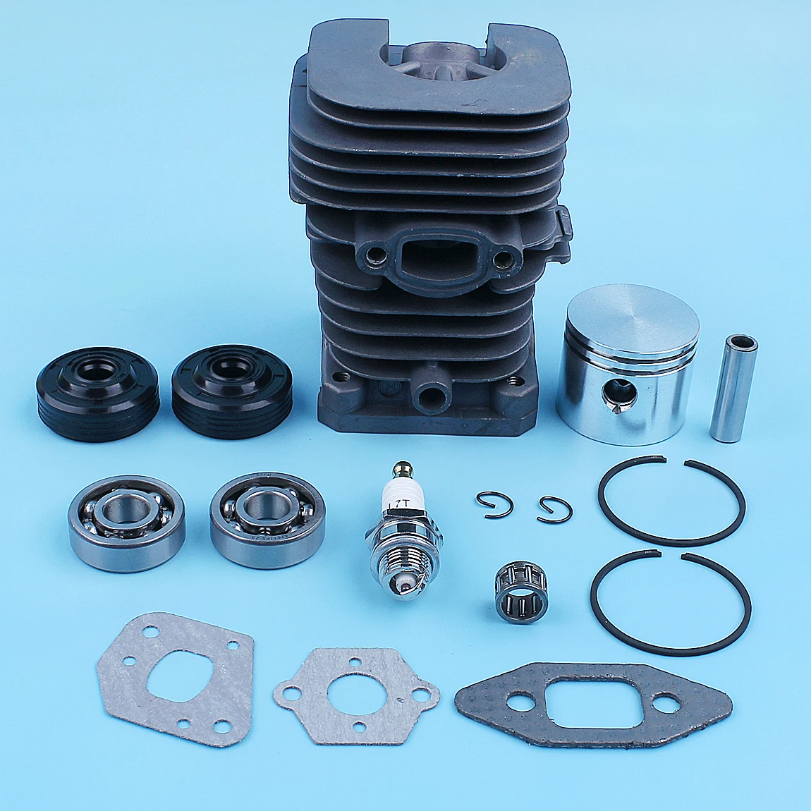 41.1mm Cylinder Piston Crankshaft Bearing Oil Seal Kit For Partner Formula 400 / 5000 350 351 352 370 371 390 401 420 Chainsaw