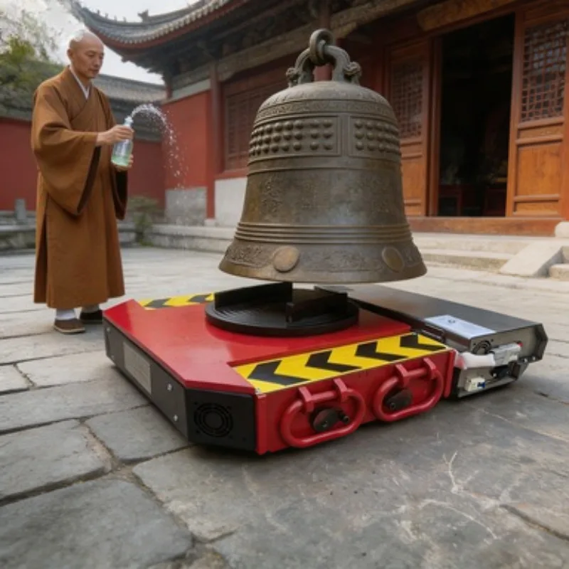 Wireless Remote Electric Tank Transporter 30T Heavy Duty Omni Wheels Cargo Mover Trolley for Factory Machinery Moving Use