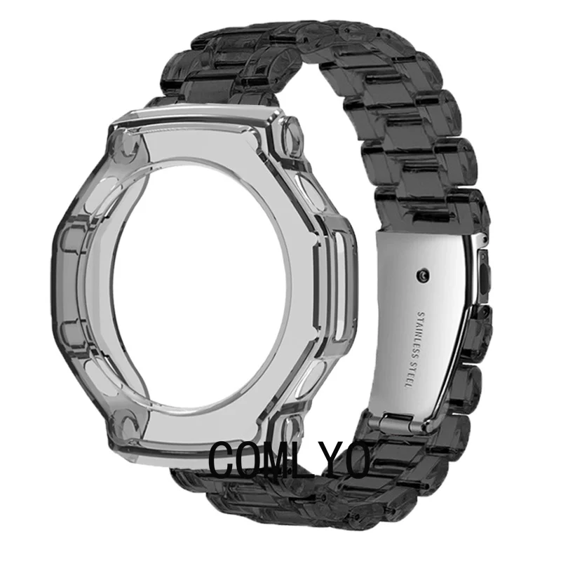 

For Amazfit T-rex 3 Pro Watch Case + Strap PC Band TPU Soft Protective Shell Half Cover Bumper Women men Belt