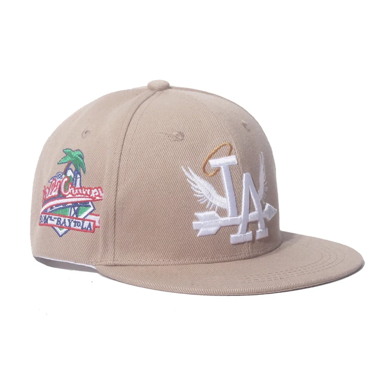 2024 جديد إلكتروني الجناح الجانب شجرة جوز الهند التطريز عالية الجودة الشارع الراب الهيب هوب قبعة بيسبول للرجال والنساء