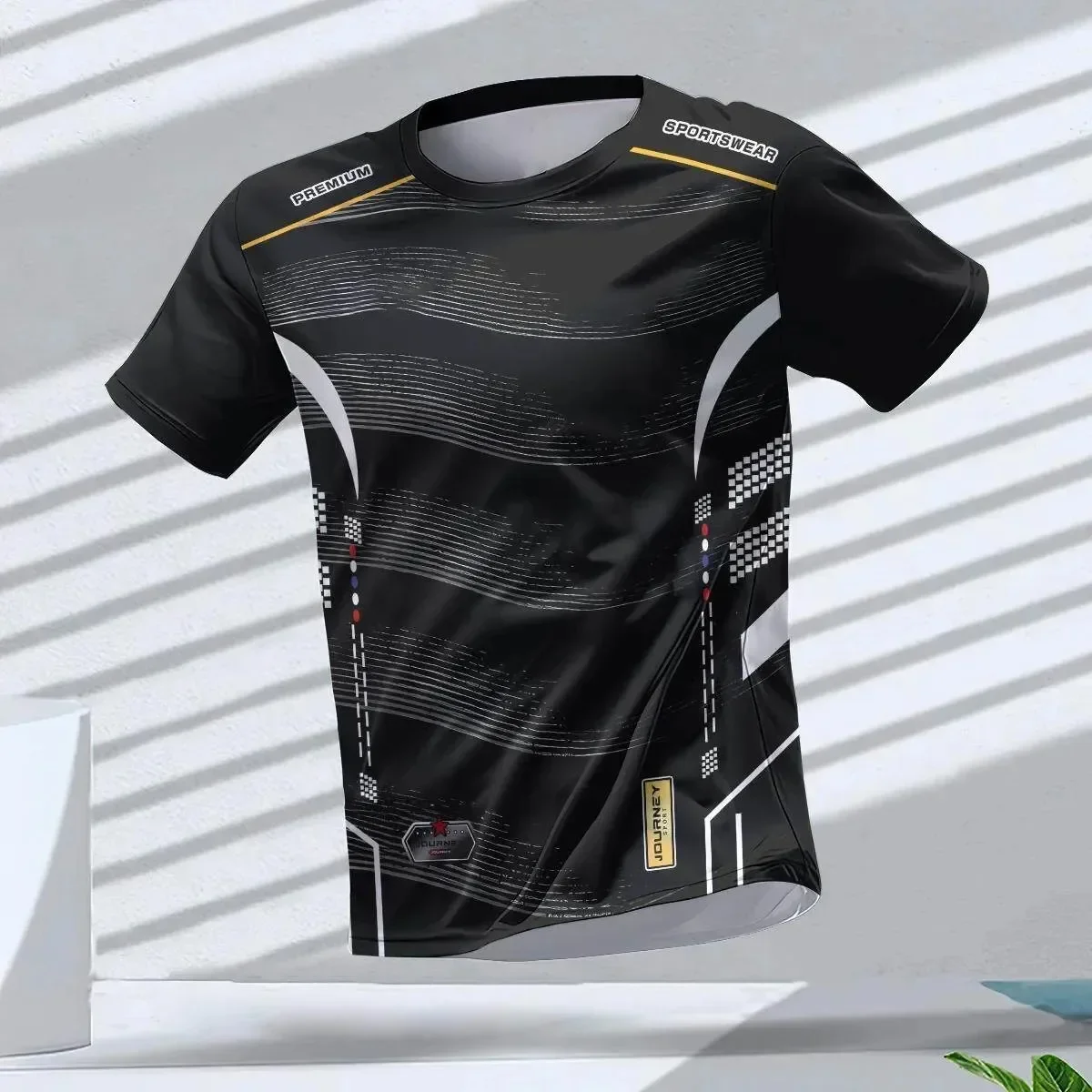 Men's T-shirts Sport Running T-shirt Men Quick-drying Breathable Short Sleeve Round Neck Gym Top Outdoor Workout Men Clothing