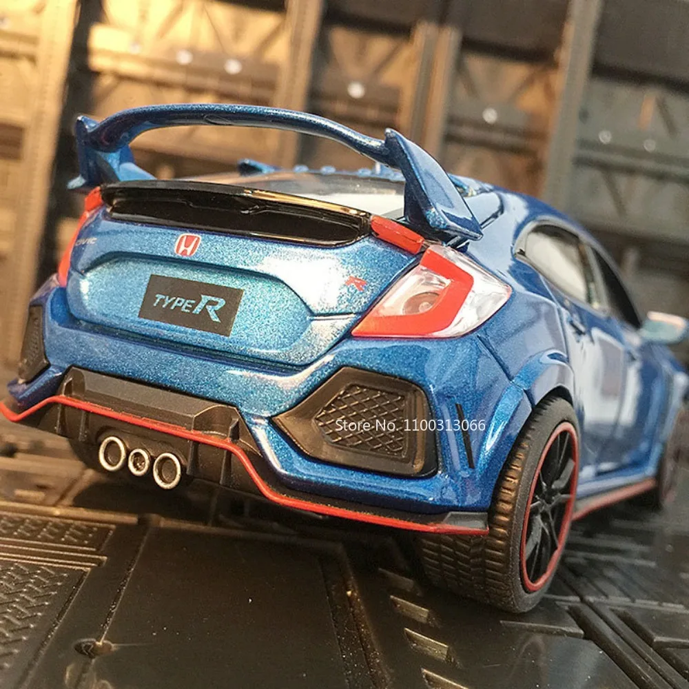 1/32 Honda Civic 3227a Legierung Auto Modell Spielzeug Metall Druckguss Modell Geländewagen mit Rückzugs funktion Fahrzeug Spielzeug für Jungen Sammlung Geschenke