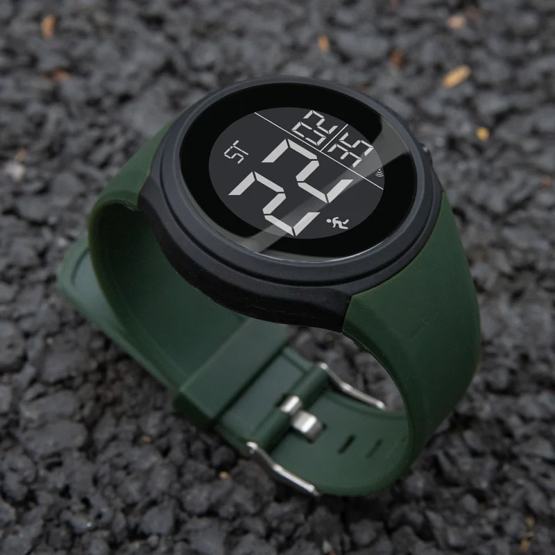 Militaire sport Heren digitaal horloge Multifunctioneel buiten waterdicht elektronisch polshorloge Schokbestendige horloges voor mannelijke geschenken