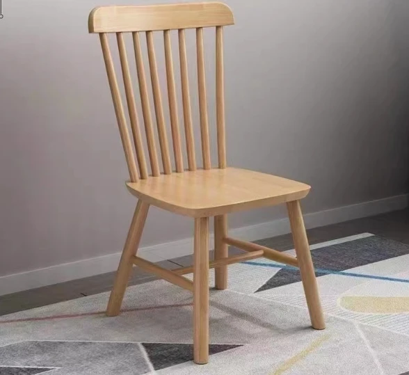 Modern solid wood dining chair Restaurant Restaurant dining table chair all solid wood Windsor chair home chair