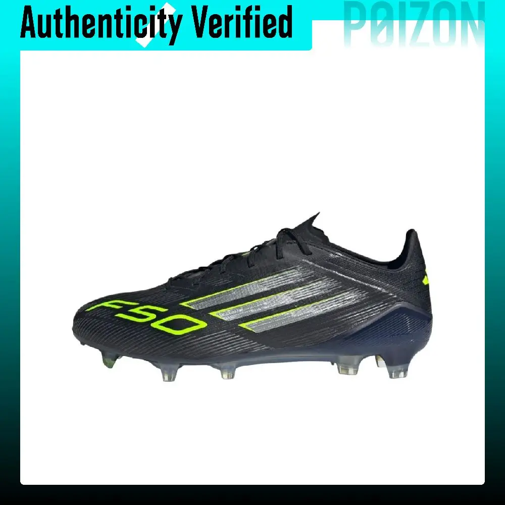 Adidas F50 ELITE Soccer Shoes Unisex Core Black/Iron Metallic Silver/Clear Lime Green JH7616
