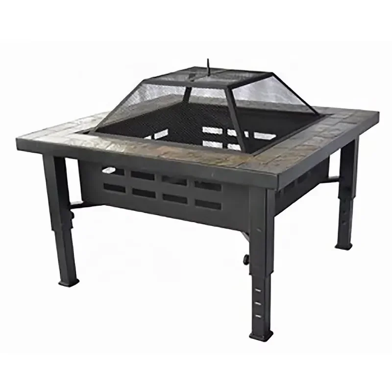 for 34 W Brushed Bronze Steel Wood Burning Pit