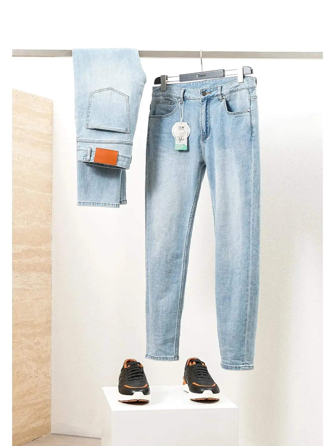 Comfortable Loose Men's Cotton Long Velvet Jeans Autumn New Style Tightly Woven Natural Feelings Men's Casual Trousers