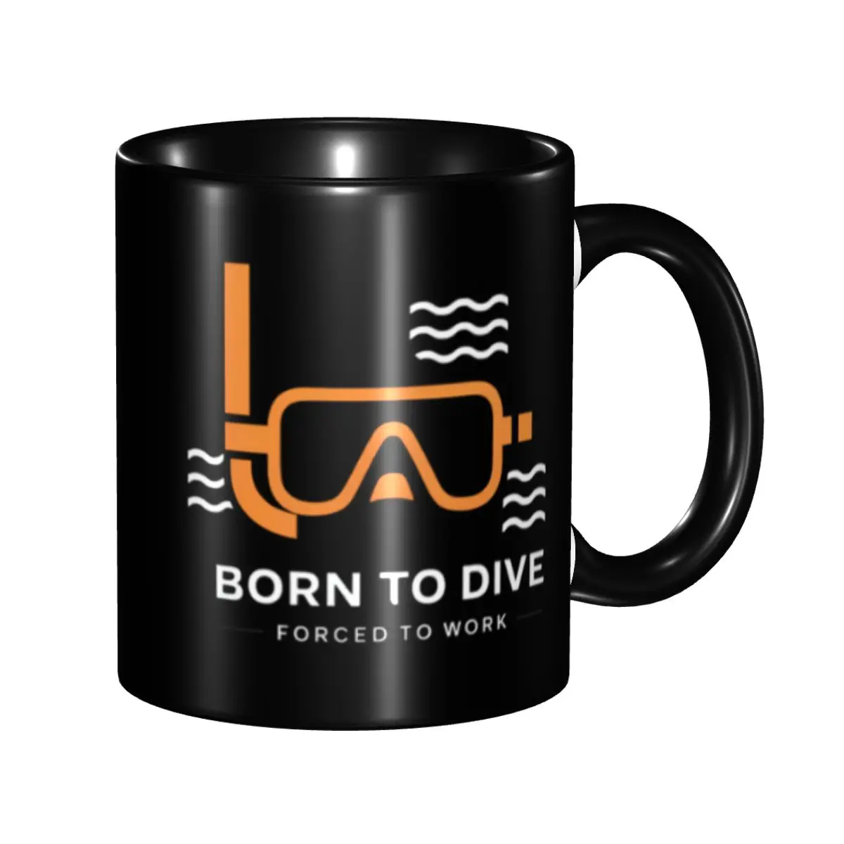 

Personalized Born To Dive Dive Diver Scuba Diving Mugs DIY Ceramic Tea Milk Coffee Cup