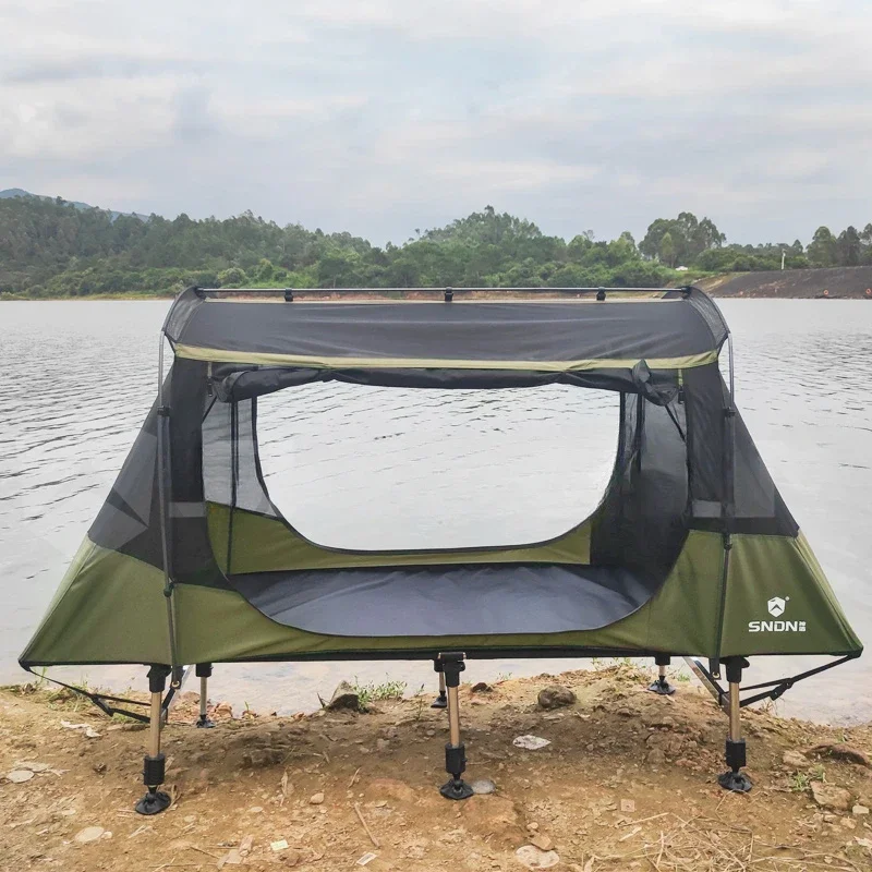 One Person Outdoor Camping Bed Off Ground Tent Waterproof Folding Fishing Tent