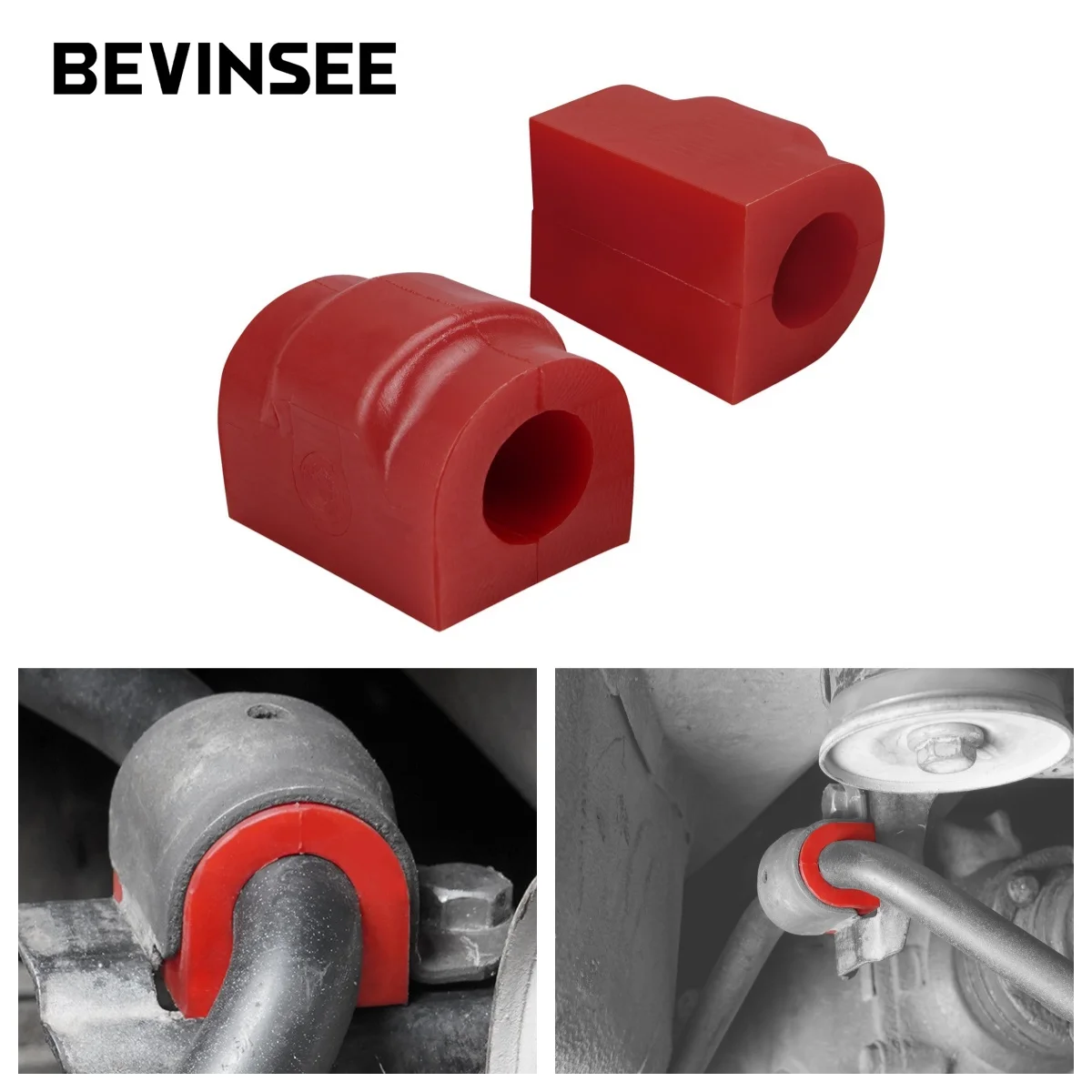 

BEVINSEE 18mm Rear Anti Roll Sway Bar Poly Bushing Stabilizer For BMW E46 E36 320 323 325 328 330 Z4 E86 Replaces 33551138104