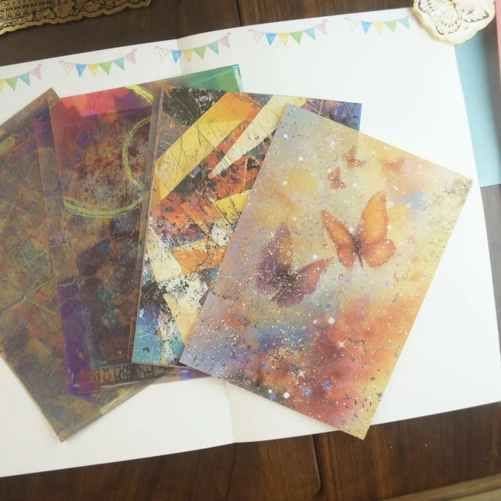 

20 Sheet Mixed Pigment Dyeing Background Design Paper Gift Tag Gift Decoration Scrapbooking DIY Background Paper