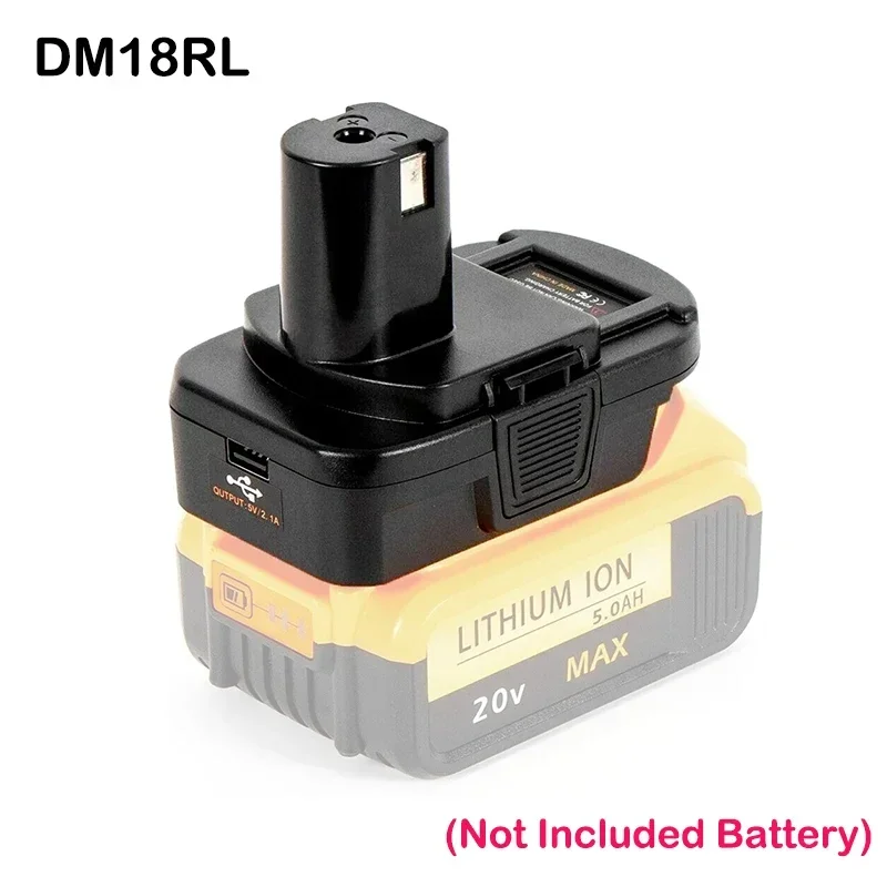 DM18RL Battery Converter Adapter for Milwaukee 18V for Dewalt 20v Llithium Battery Convert to for Ryobi Power Tools Drill