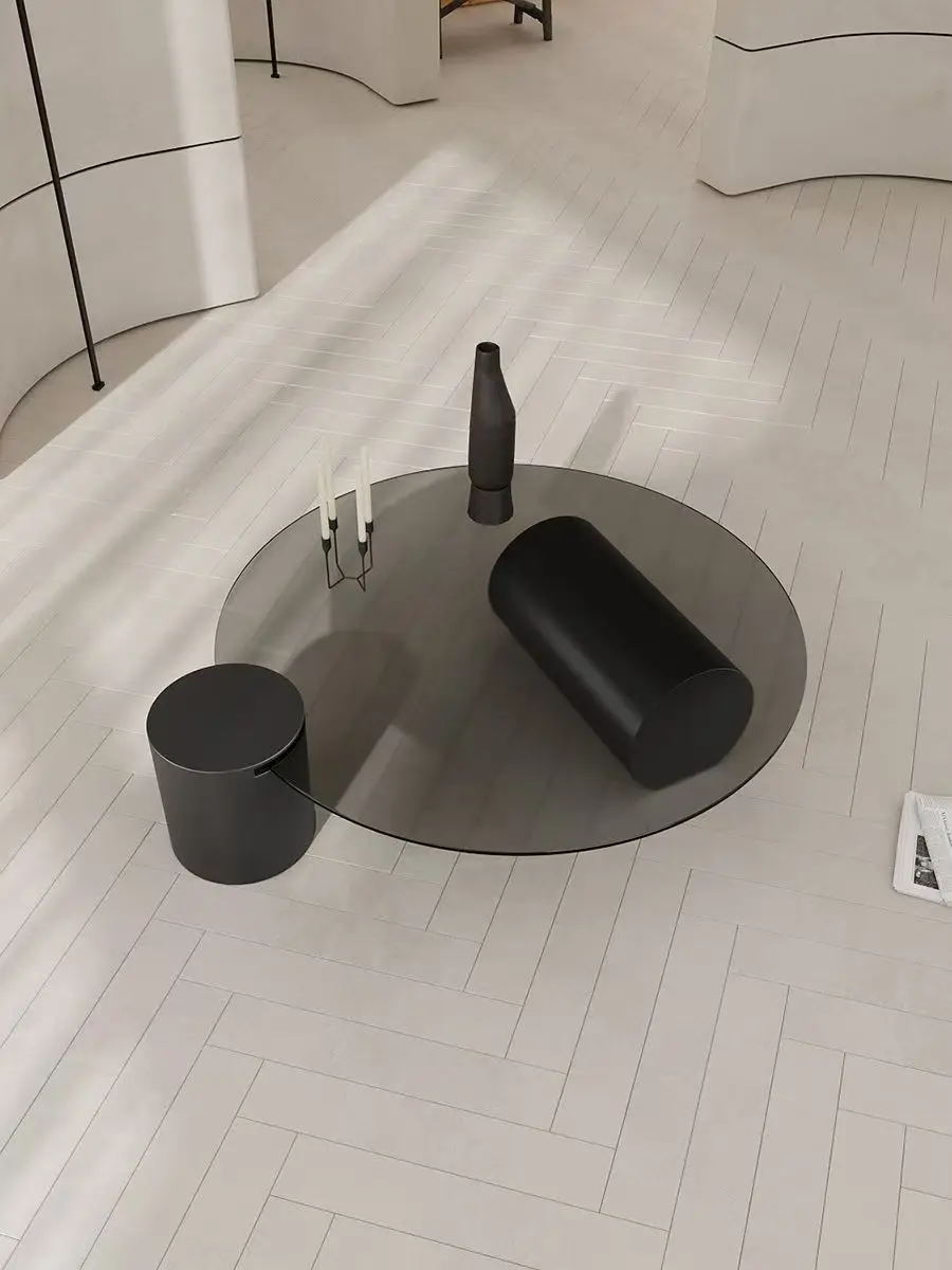 Modern luxury glass coffee table creative simple tempered glass living room home furniture