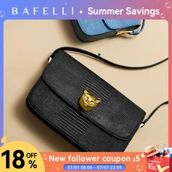 BAFELLI-Bolso cruzado de cuero con forma de gato para mujer, bandolera de hombro, de diseñador de lujo, a la moda, 2023