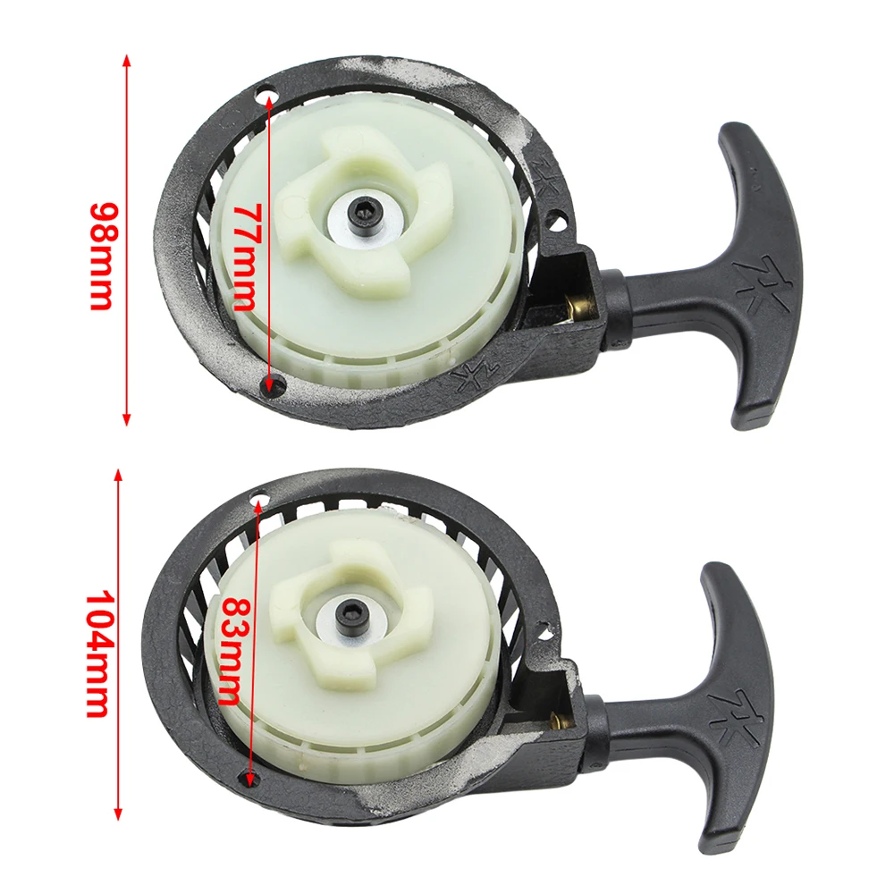 Alloy Easy Recoil Pull Starter For 47cc 49cc 50cc 2 Stroke Engine Mini Moto Dirt Bike Pocket Rocket Bike Kids Quad ATV Parts