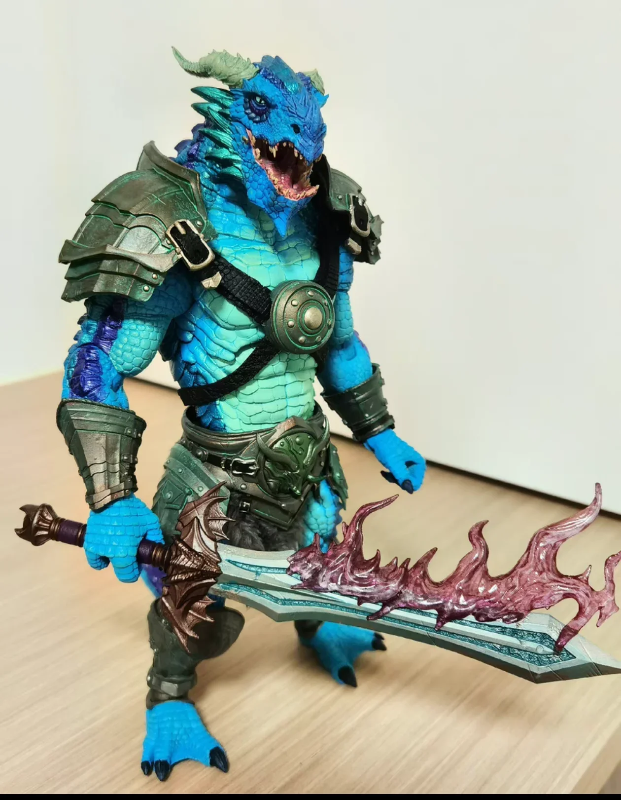 

In Stock Four Horsemen Studio Mythic Legions 1/12 Scale Collectible Figure Mage Waves Blue Dragon Free Shipping