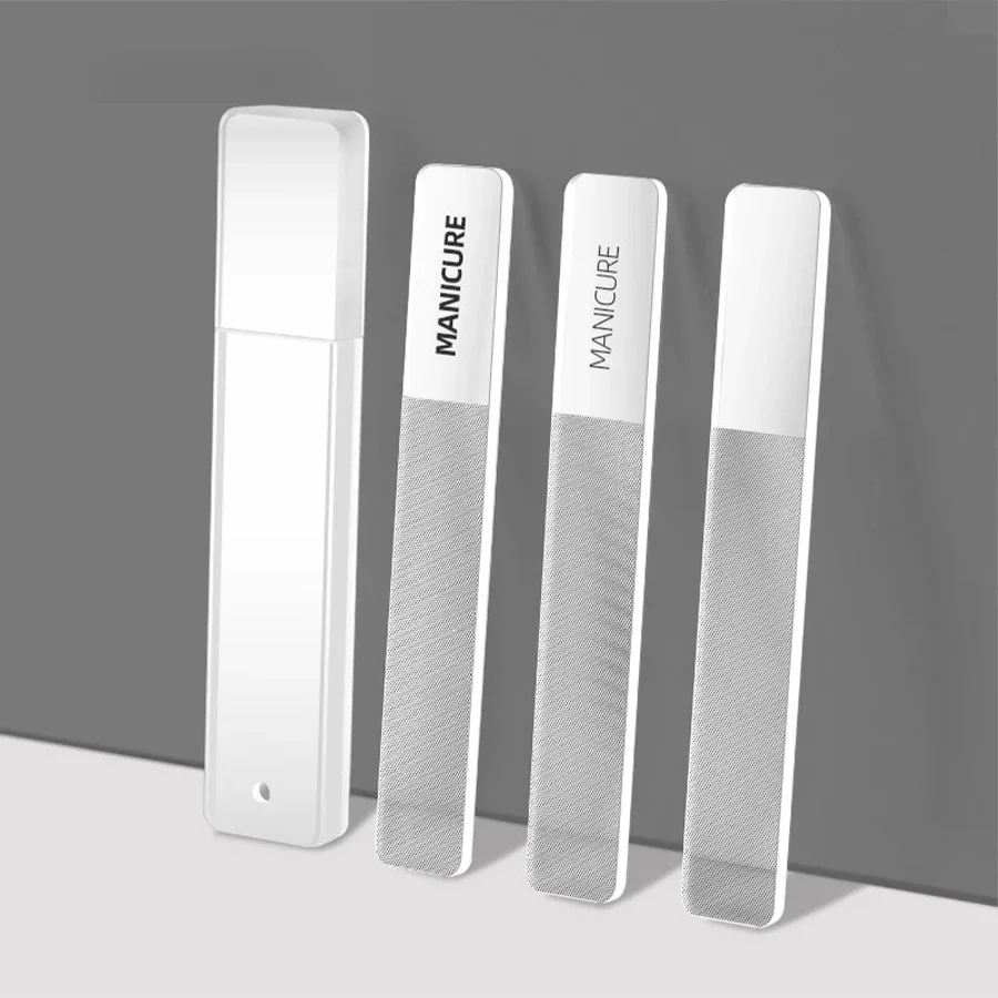 Nano Glass Nail File Transparent Crystal Nail Buffer Polishing Stick Professional Manicure Tool For Shining Nail Enhancement