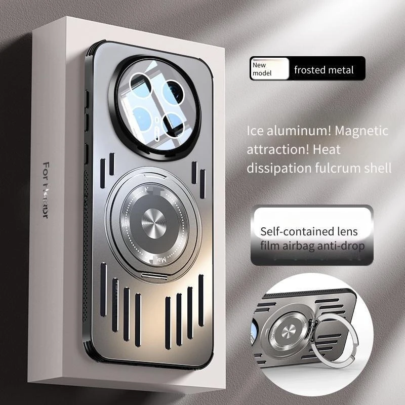 For Honor Magic 8 7 Pro Case 360° Rotating Bracket Magnetic 