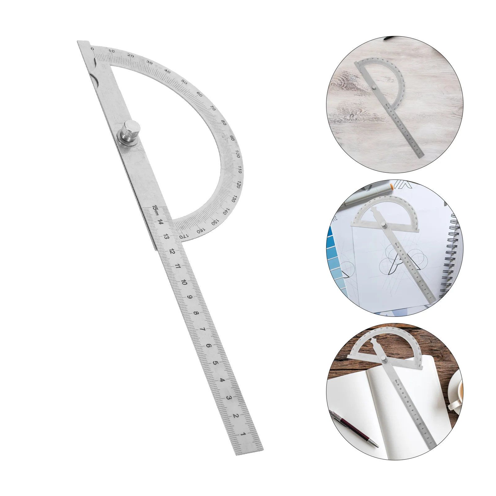 Protractor Tool Angle Finder with Swing Arm Machinist Engineer Ruler Drawing Protractors Woodworking