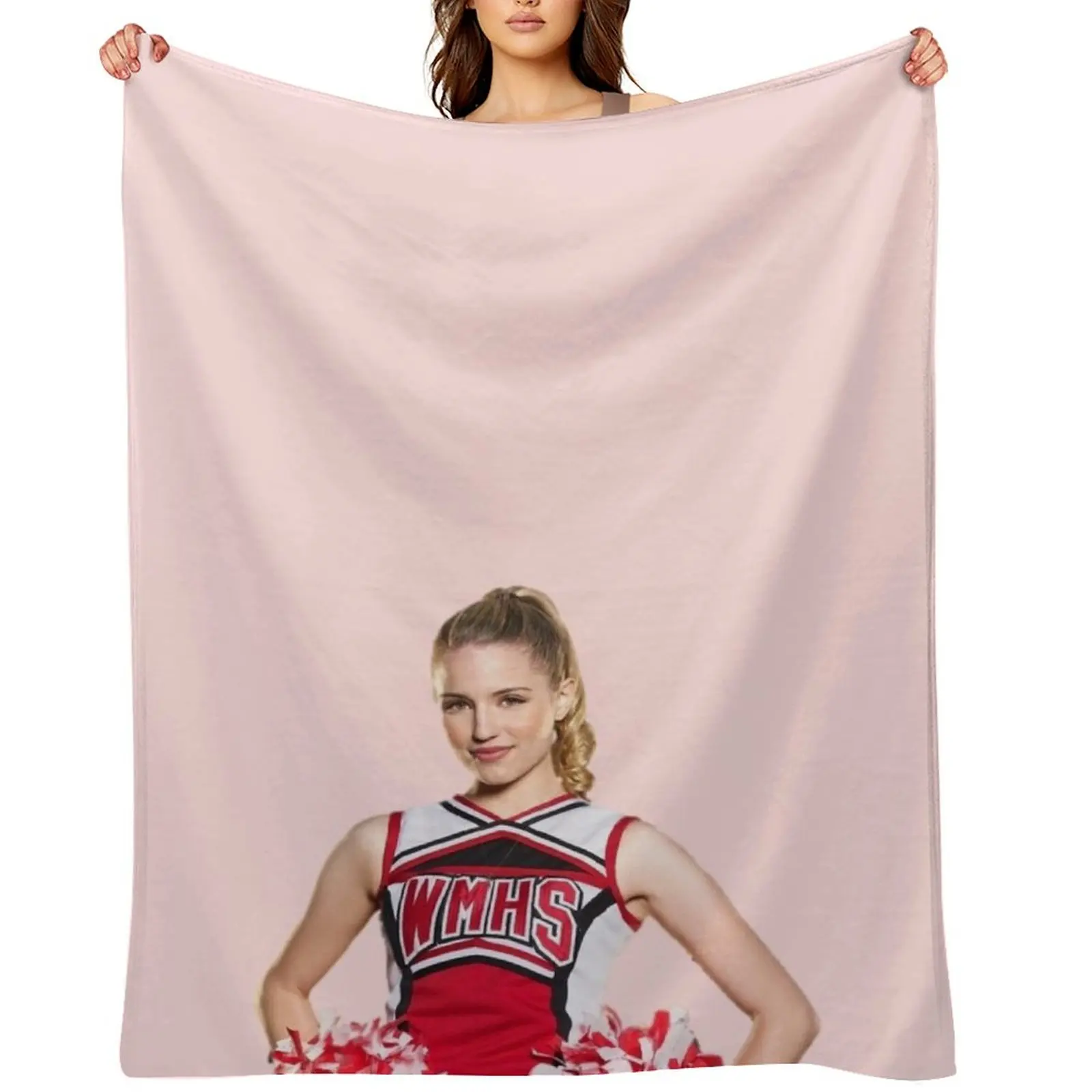 

Glee Quinn Fabray (Cheerleader) Half Body Throw Blanket sofa bed Multi-Purpose Summer Beddings Loose Blankets