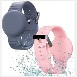 Silicone Kid Wristband for Apple Air Tag Lightweight GPS Tracker Holder
