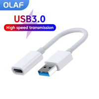 Olaf OTG Type C Cable Adapter USB3.0 to Type C Adapter Connector For iPhone 16 15 Xiaomi Samsung Huawei OTG Data Cable Converter