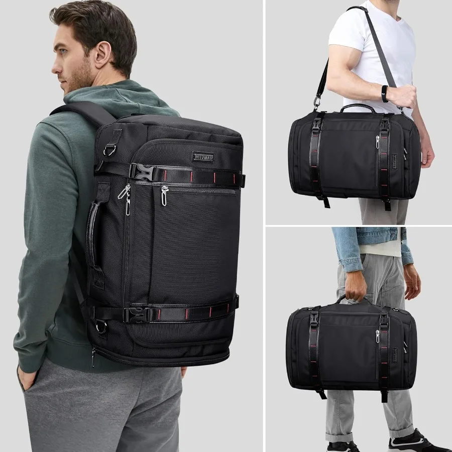 حقيبة ظهر للسفر من WITZMAN للرجال 35 لترًا حقيبة ظهر للكمبيوتر المحمول مناسبة مقاس 16 بوصة TSA مناسبة للطيران معتمدة مع حجرة للأحذية