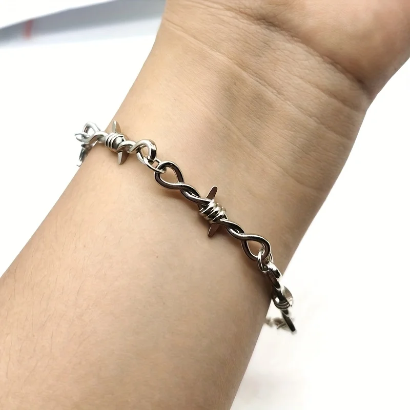 Elegant Thorn Vine Bracelet Adjustable Daily Men's Gothic Jewelry Gifts Complex Design Personalized Items Fashion Enthusiasts