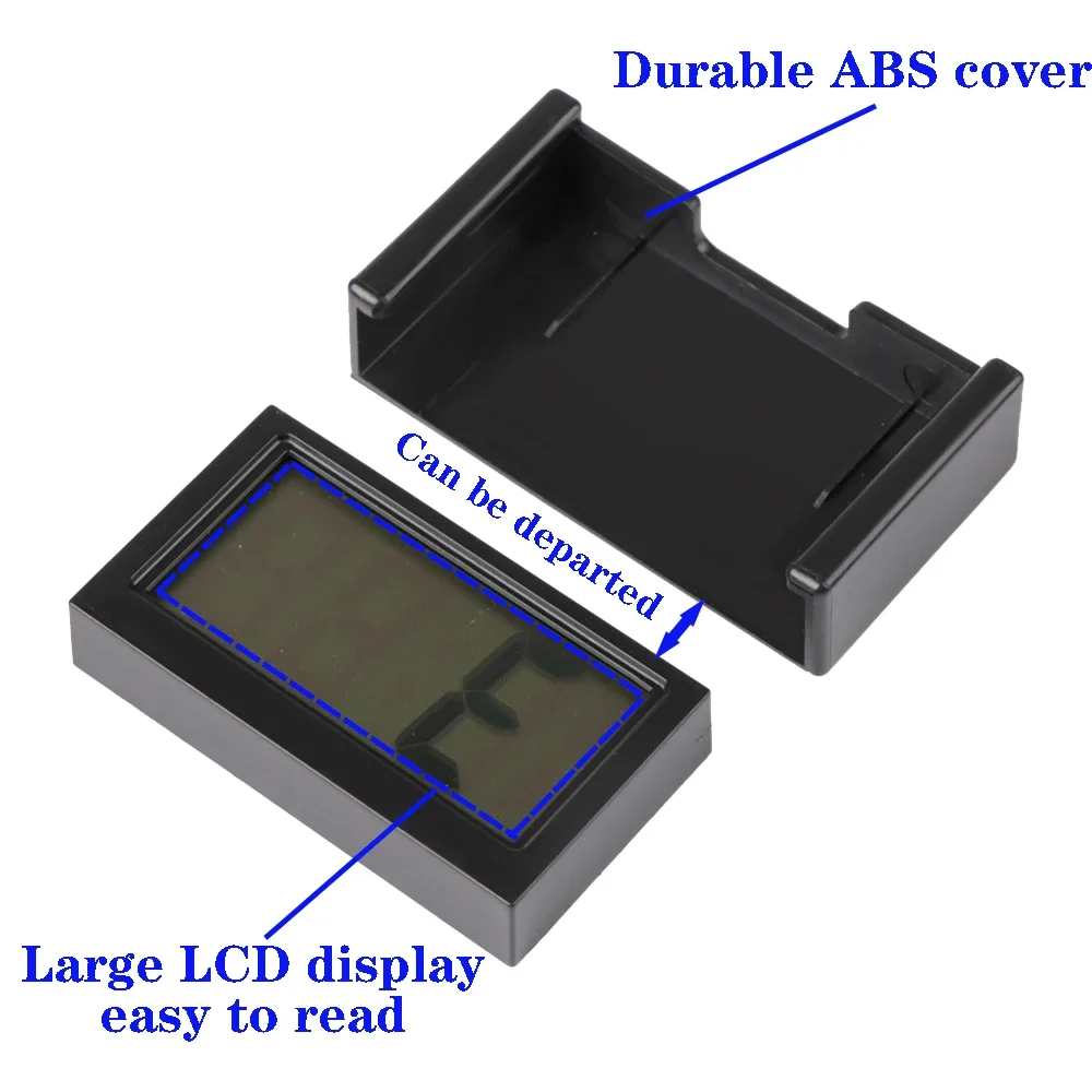 자동차 인테리어 장식 자동차 전자 자동차 LCD 시계, 오토바이용 미니 시계, 자동차 액세서리