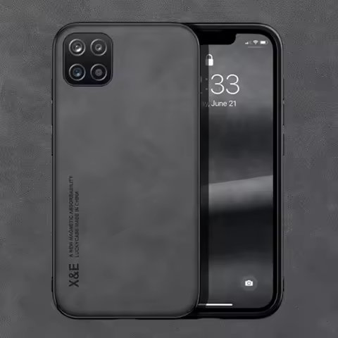 Sumsung A22 5G Case Leather Car Magnetic Holder Back Cover For Samsung Galaxy A22 A 22 A22S A 22S Full Covers With Metal Plate