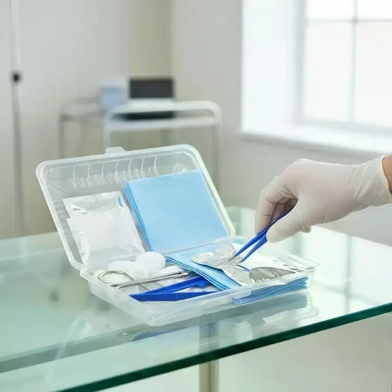 Sterile Disposable Dressing Replacement Tool Kit, Debridement, Suturing, Disinfection, Wound Care Tool Kit