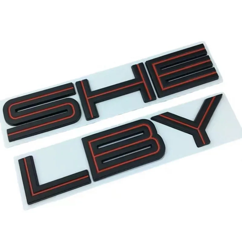 3D Metal Black Silver Red Logo Emblem Car Fender Badge Trunk Decal Sticker Accessories