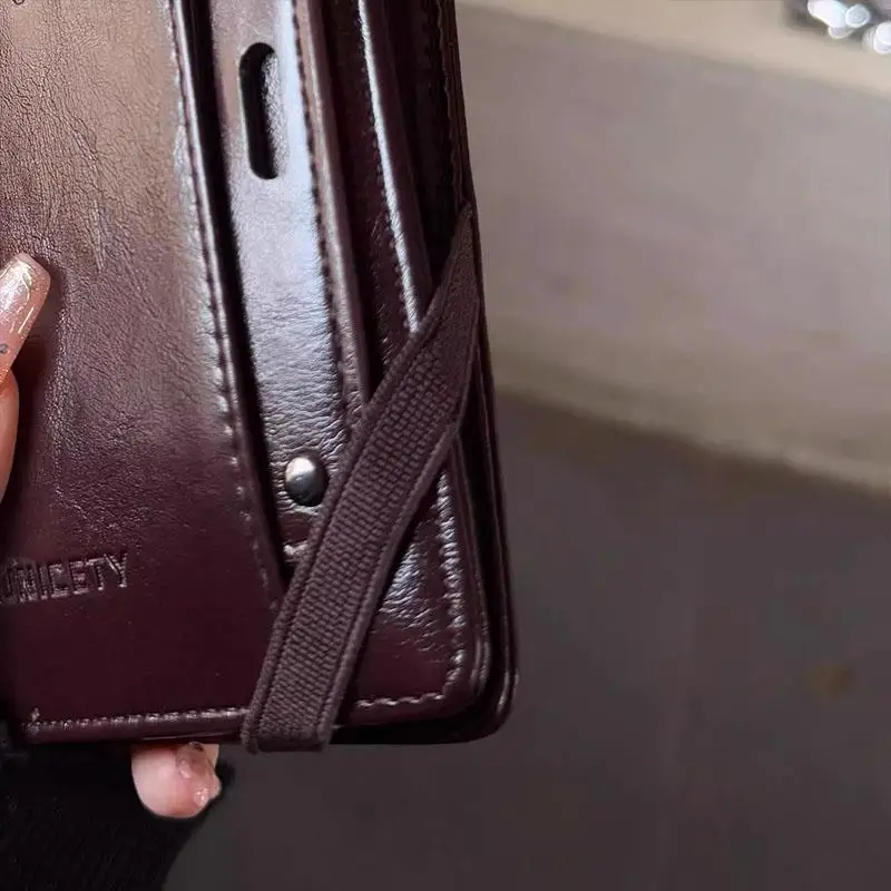 Neue Retro-Leder-Kartenhülle, Reisepass-Etui, Brieftasche, Reisezubehör für Damen und Herren – Detail 4