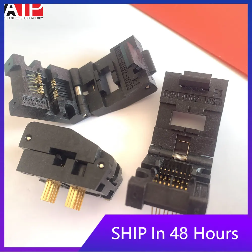 

1PCS IC51-0162-1035-1 test stand SOP16 PSOP16 compatible SOP8/14 flip 1.27MM original genuine welcome to consult and order.