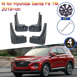 for Hyundai Santa Fe TM 2019 2020 2021 2022 2023 Mudguards Splash Guards SUV Fender Mud Flaps Rear Wheels Car Stying Accessories
