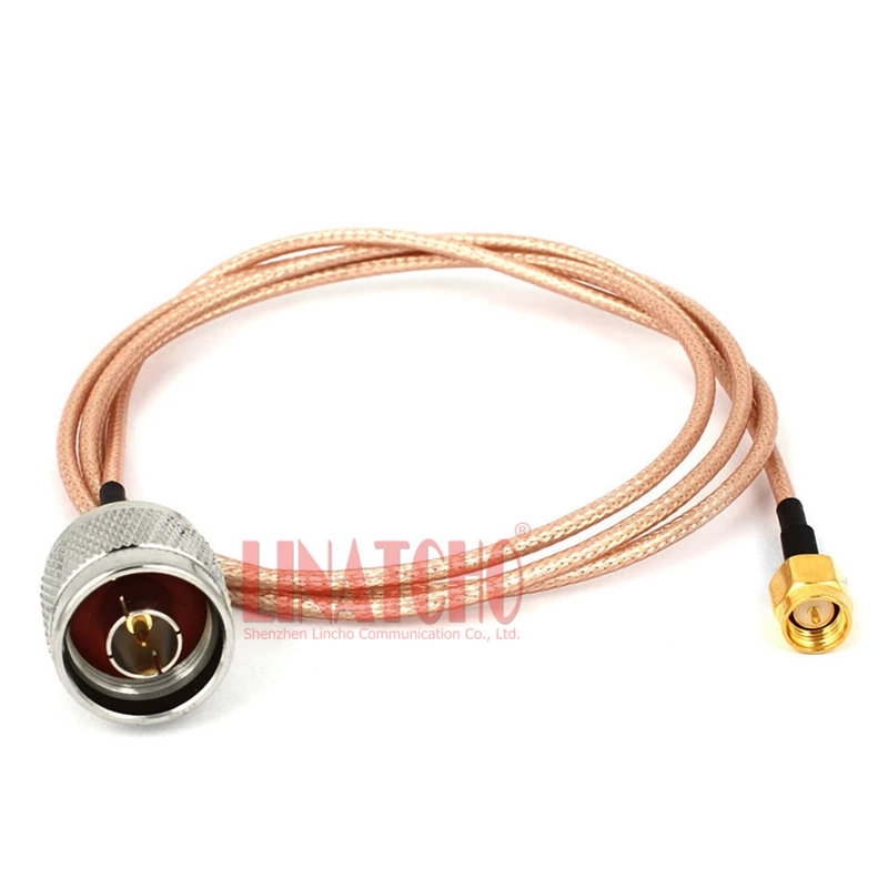 1 Meter Coaxial Low Loss RG316 Outdoor Antenna N Male to SMA Male Connector Connecting Cable