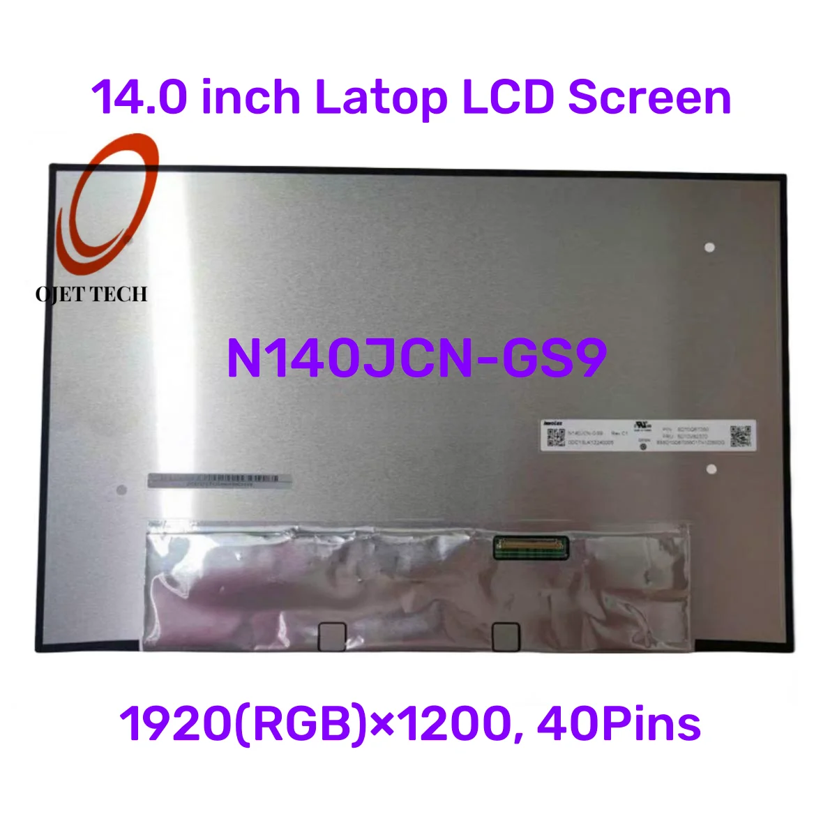 

N140JCN-GS9 Fit R140NW4D R0 Laptop LCD Touch Screen IPS Display Panel EDP 40Pins 5M11C53215 14.0" FHD 1920x1200